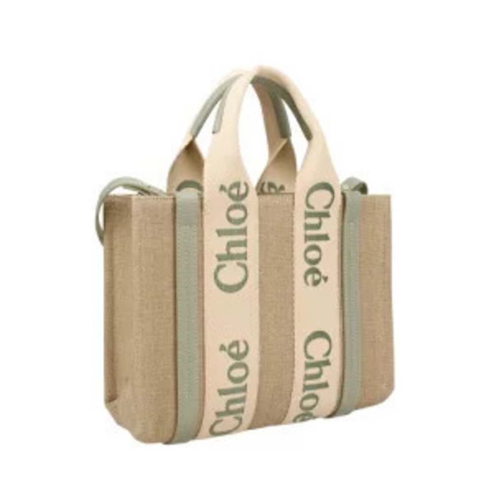Chloe Tote Bluish handbag Woody Green